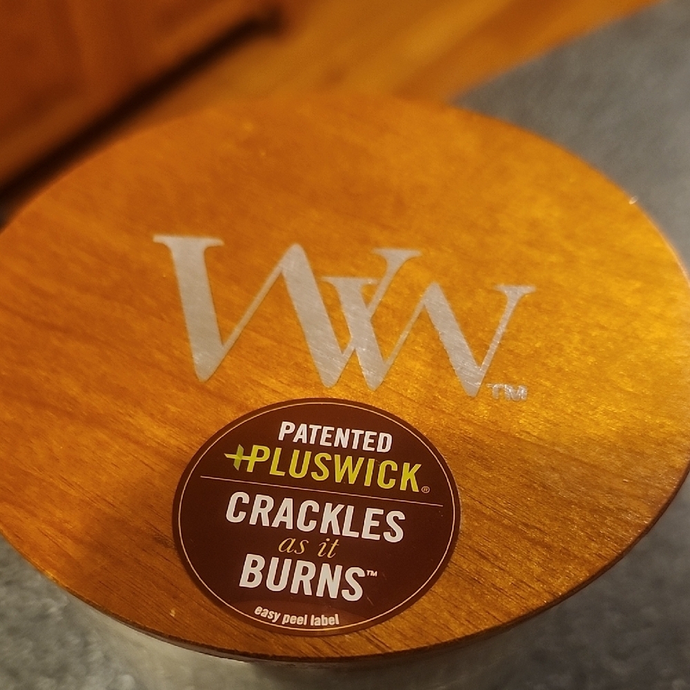 WoodWick Fireside Sandalwood Clove Candle - Black and Tan - Picture 2 of 3